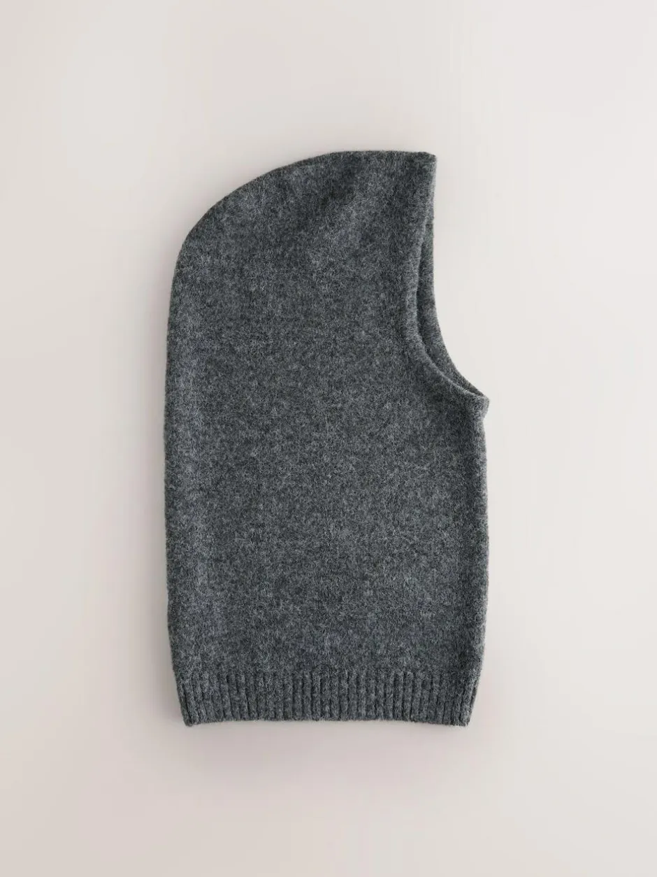 Next Knitted Bonnet Hat Charcoal Grey Hot