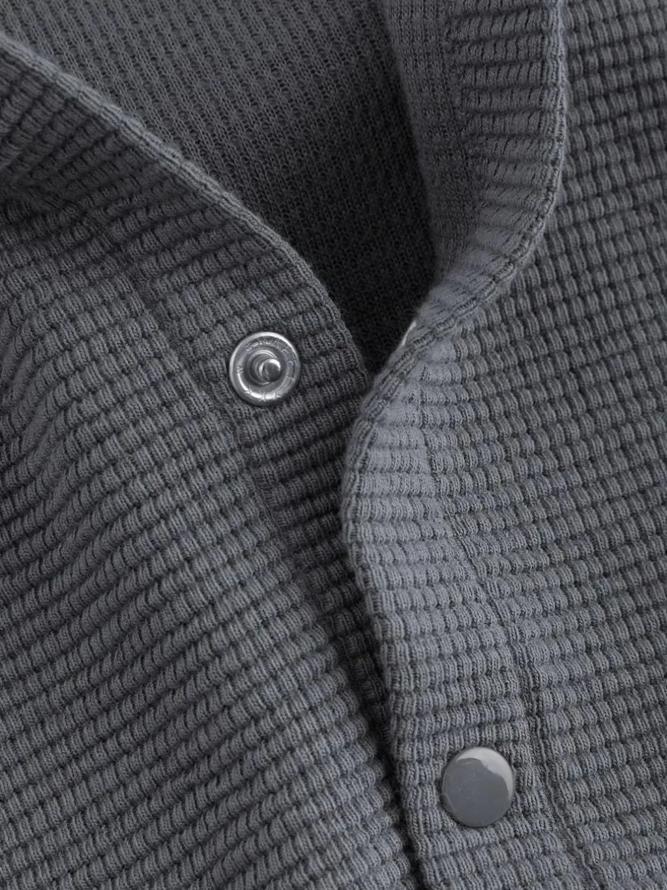 Next Lightweight Textured Jersey Baby Jacket (0mths-2yrs) Charcoal Grey New