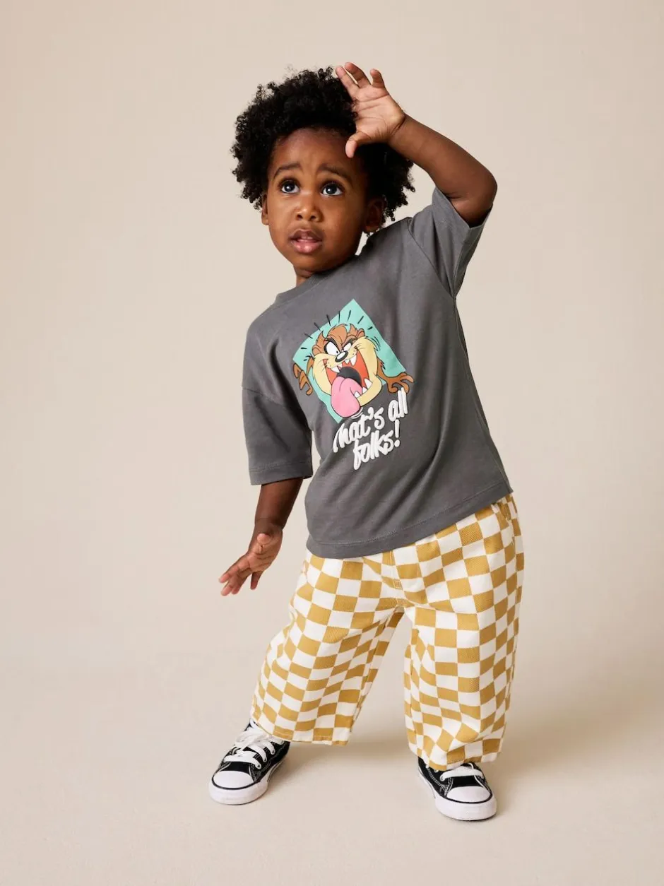 Next Charcoal Grey Looney Tunes Short Sleeve T-Shirt (3mths-8yrs) Best