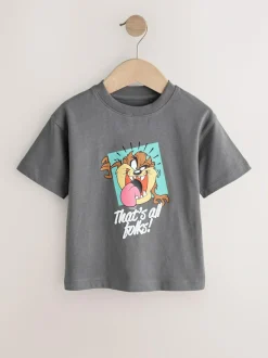Next Charcoal Grey Looney Tunes Short Sleeve T-Shirt (3mths-8yrs) Best