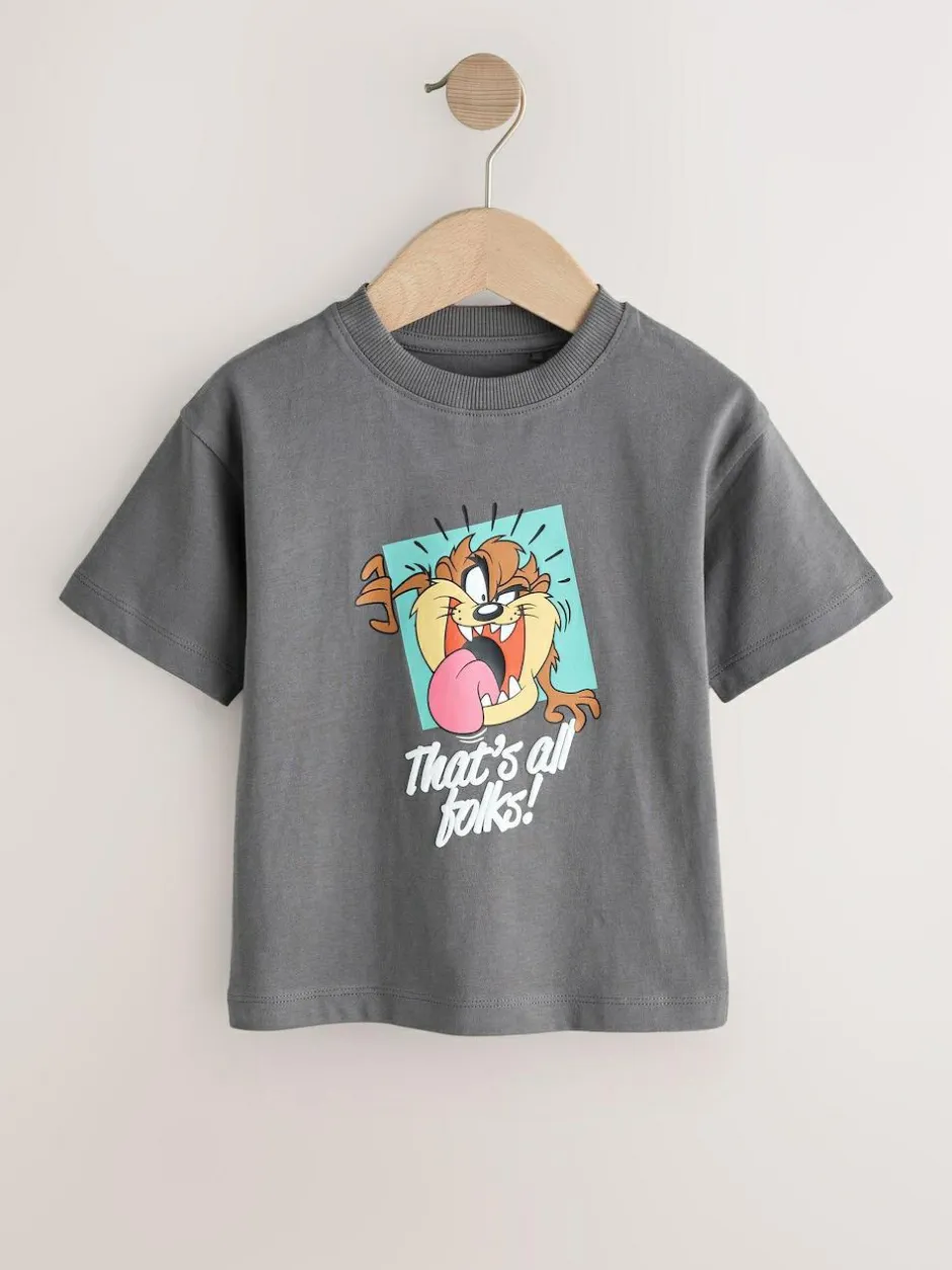 Next Charcoal Grey Looney Tunes Short Sleeve T-Shirt (3mths-8yrs) Best