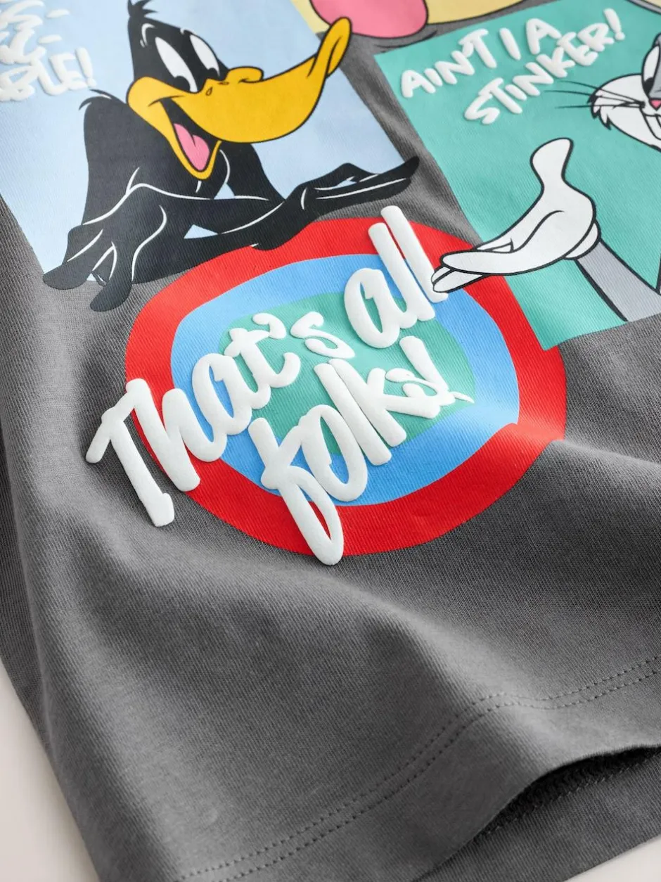 Next Charcoal Grey Looney Tunes Short Sleeve T-Shirt (3mths-8yrs) Best