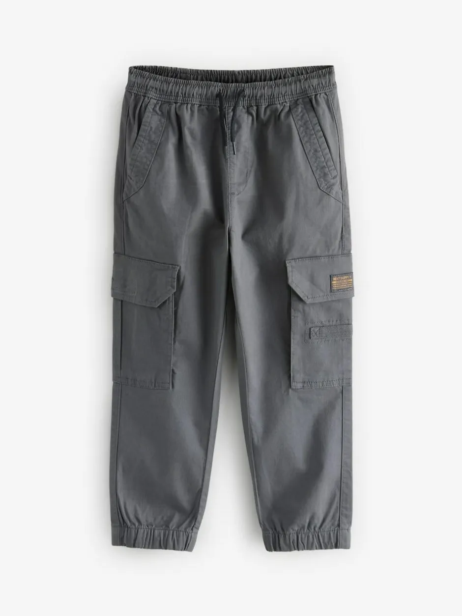 Next Charcoal Grey Loose Fit Cargo Trousers (3-16yrs) Discount
