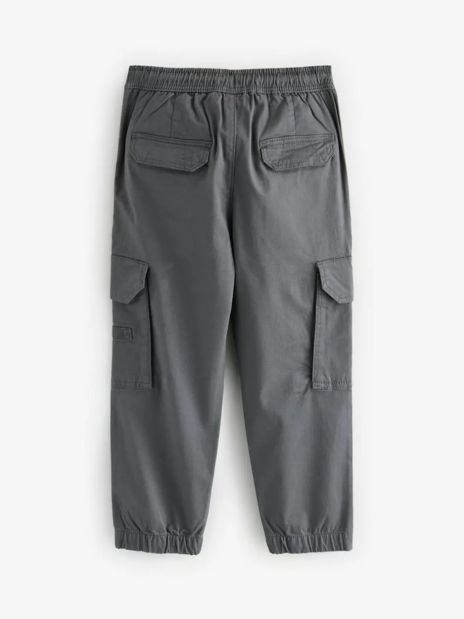 Next Charcoal Grey Loose Fit Cargo Trousers (3-16yrs) Discount