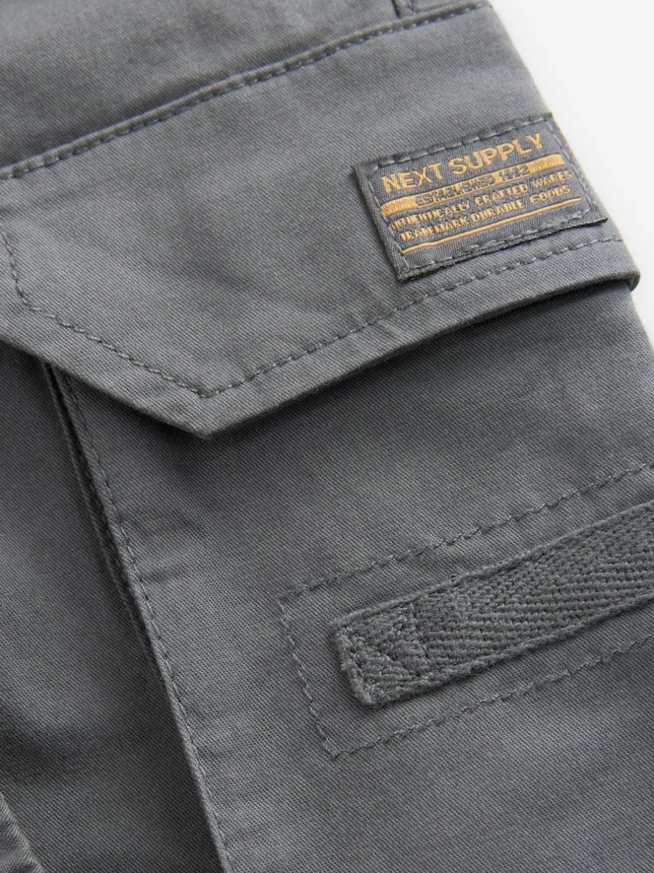 Next Charcoal Grey Loose Fit Cargo Trousers (3-16yrs) Discount