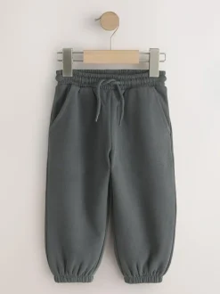 Next Regular Fit Soft Touch Jersey Joggers (3mths-7yrs) Charcoal Grey Sale