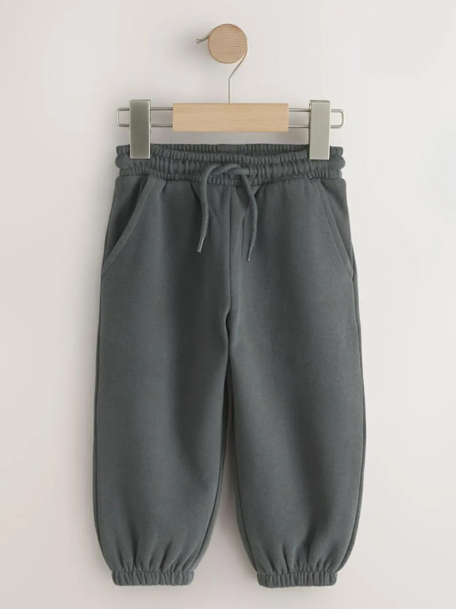 Next Regular Fit Soft Touch Jersey Joggers (3mths-7yrs) Charcoal Grey Sale
