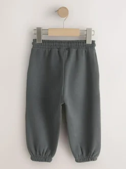 Next Regular Fit Soft Touch Jersey Joggers (3mths-7yrs) Charcoal Grey Sale