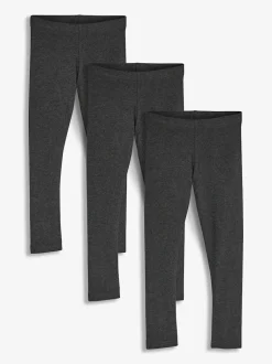 Next Charcoal Grey Regular Fit Leggings 3 Pack (3-16yrs) Best