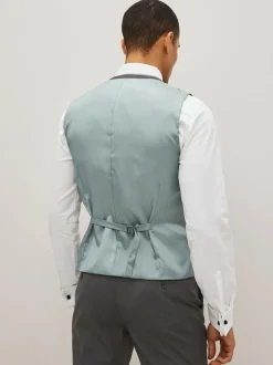 Next Regular Fit Waistcoat Charcoal Grey Discount
