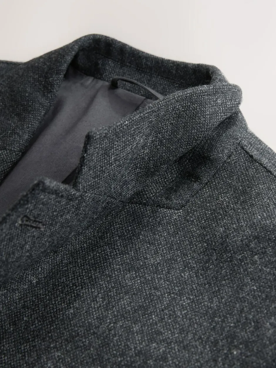 Next Relaxed Fit Wool Blend Suit Jacket Charcoal Grey New