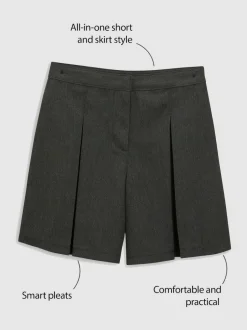 Next School Skort (3-16yrs) Charcoal Grey Hot