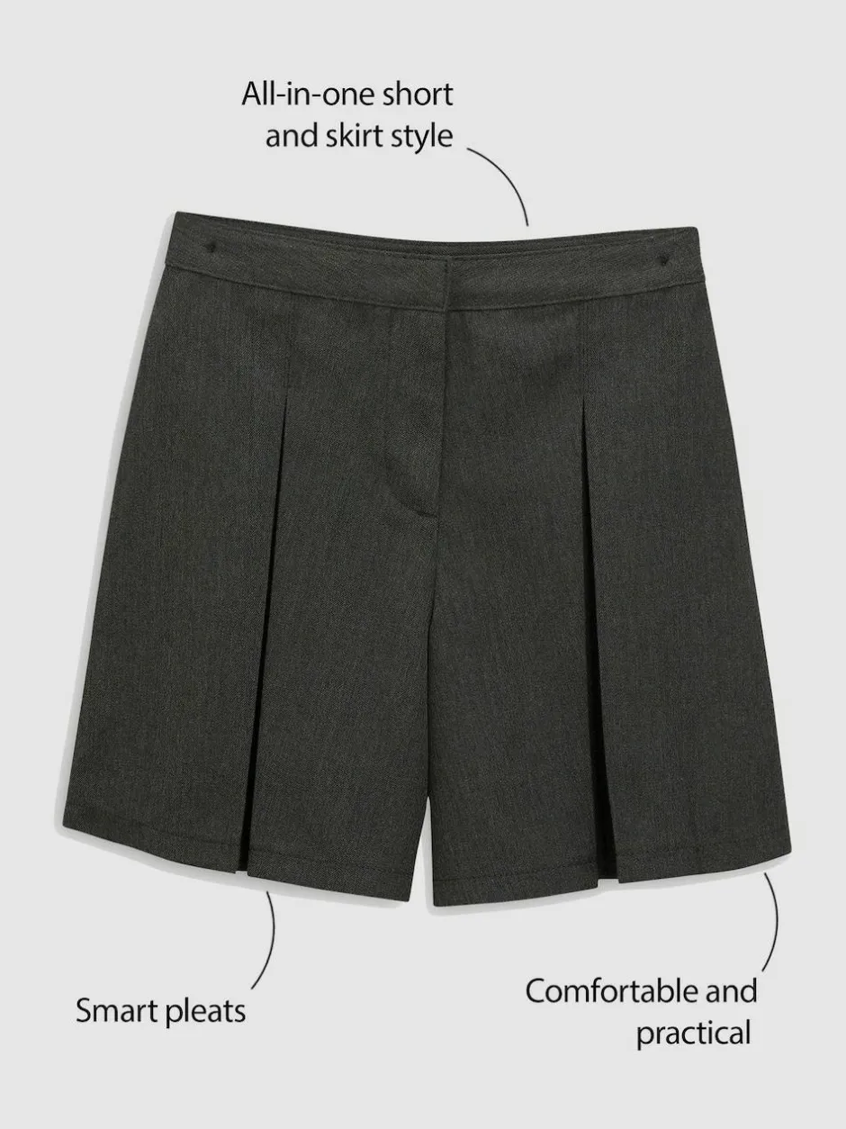 Next School Skort (3-16yrs) Charcoal Grey Hot