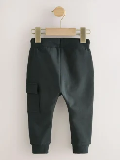 Next Charcoal Grey Skinny Utility Joggers (3mths-7yrs) New