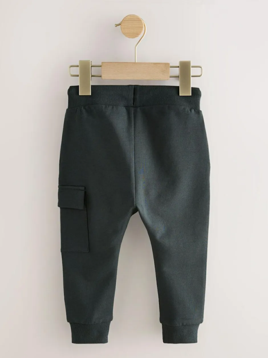 Next Charcoal Grey Skinny Utility Joggers (3mths-7yrs) New
