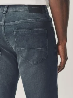 Next Charcoal Grey Slim Fit Authentic Stretch Denim Jeans Hot