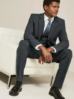Next Slim Fit Essential Suit Jacket Charcoal Grey Discount