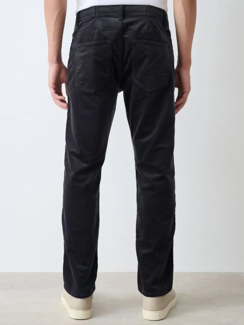 Next Slim Fit Motionflex Corduroy Stretch Trousers Charcoal Grey Discount