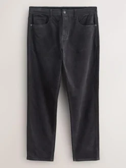 Next Slim Fit Motionflex Corduroy Stretch Trousers Charcoal Grey Discount