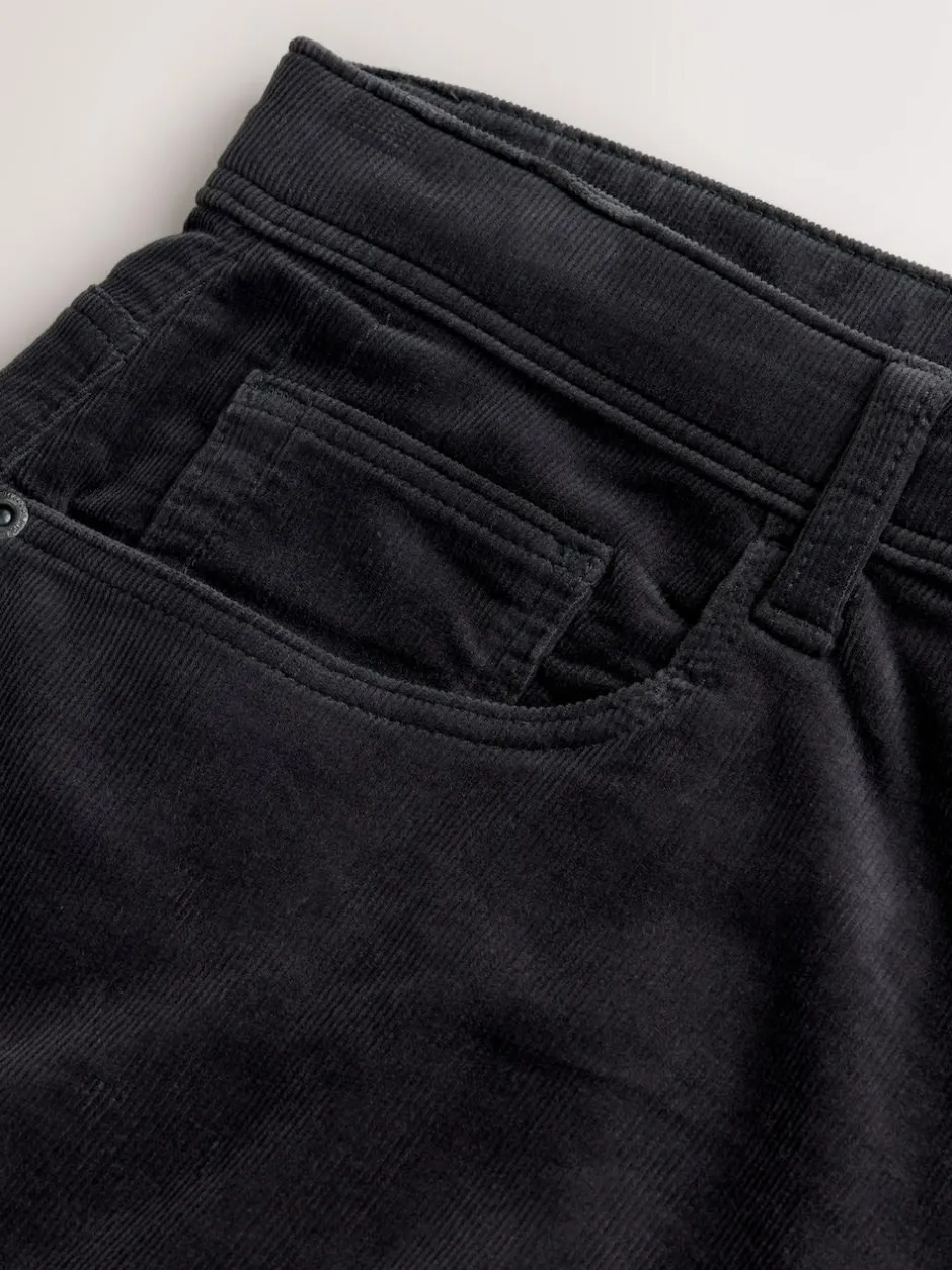 Next Slim Fit Motionflex Corduroy Stretch Trousers Charcoal Grey Discount