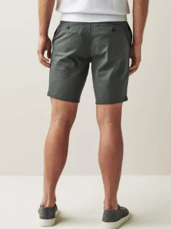 Next Charcoal Grey Straight Fit Stretch Chinos Shorts Online