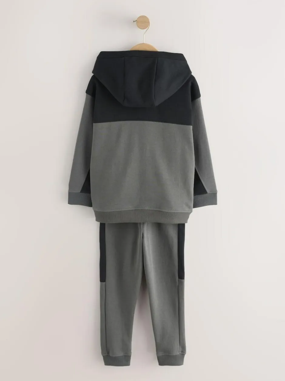 Next Tech Sportswear Hoodie and Joggers Set Charcoal Grey Clearance