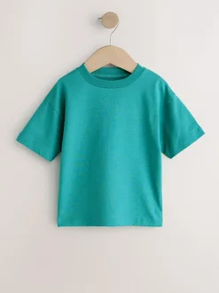 Next Charcoal/White/Blue/Orange/Green Short Sleeve T-Shirts 5 Pack (3mths-7yrs) Best