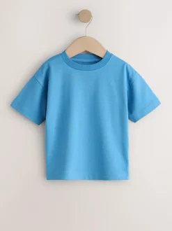 Next Charcoal/White/Blue/Orange/Green Short Sleeve T-Shirts 5 Pack (3mths-7yrs) Best