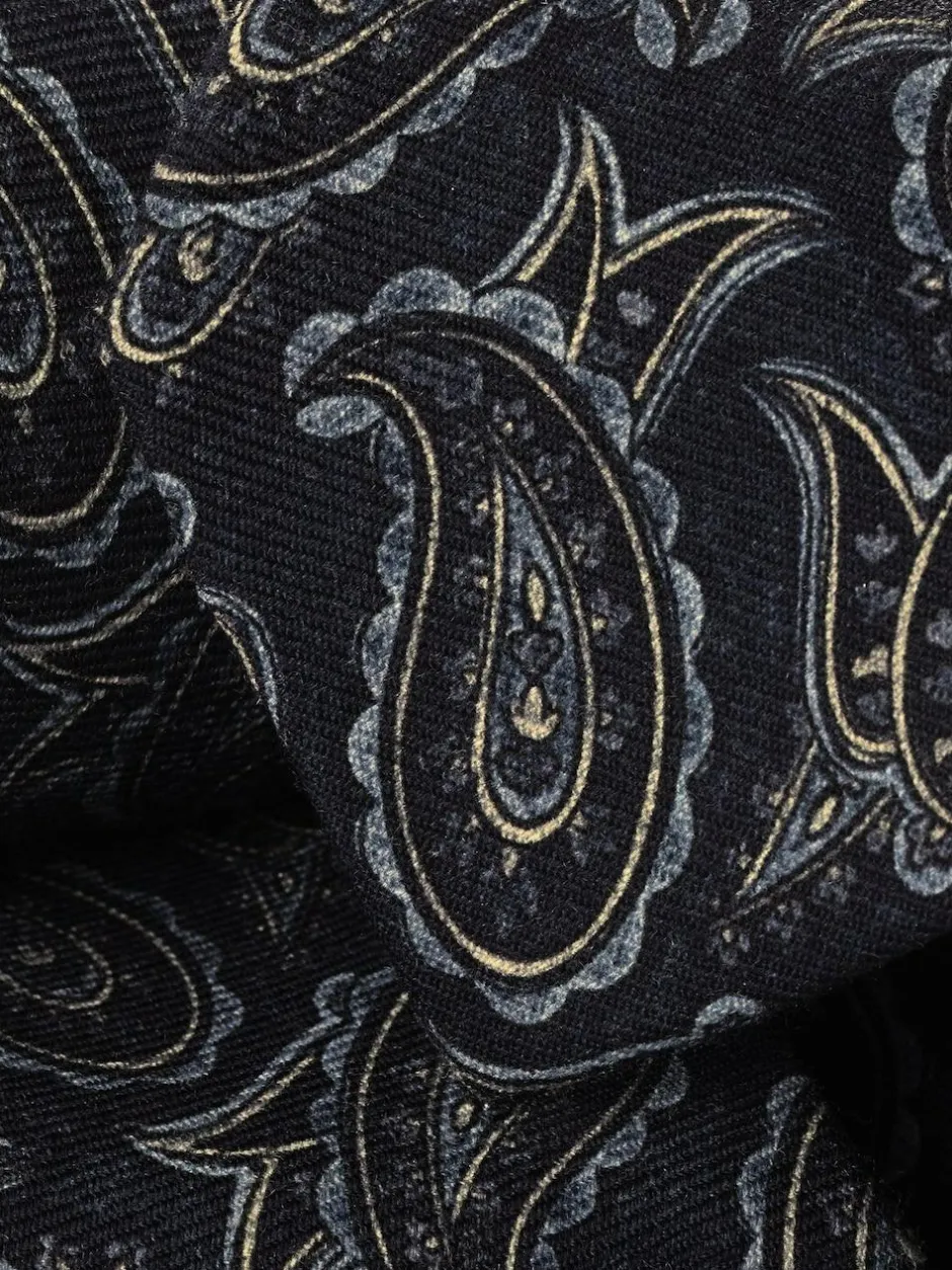 Charles Tyrwhitt Blue Paisley Wool Tie