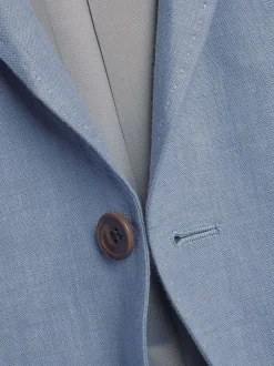 Charles Tyrwhitt Blue Slim Fit Slim Fit 100% Linen Jacket Online