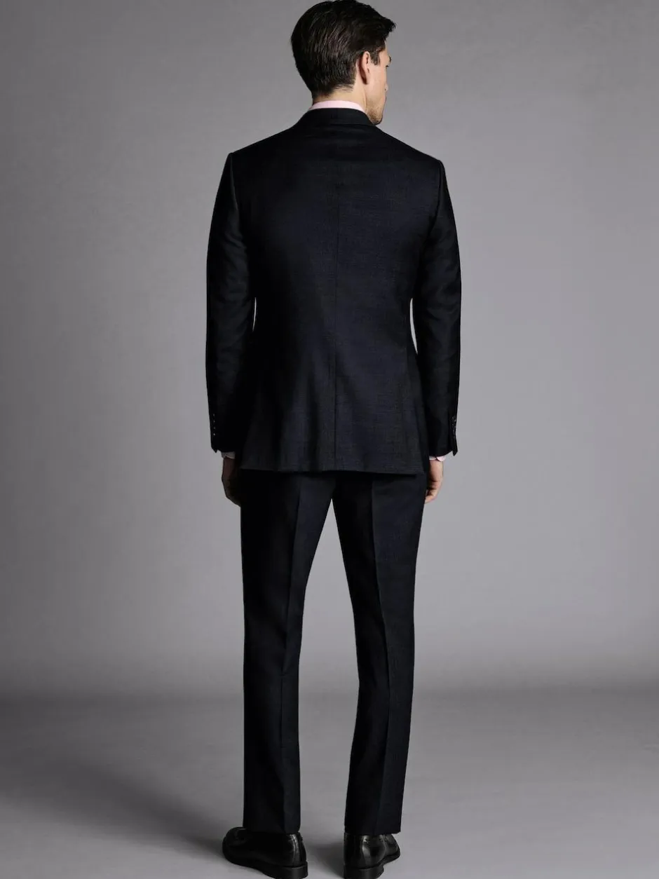 Charles Tyrwhitt Slim Fit Stretch Twill Suit: Jacket Blue Outlet