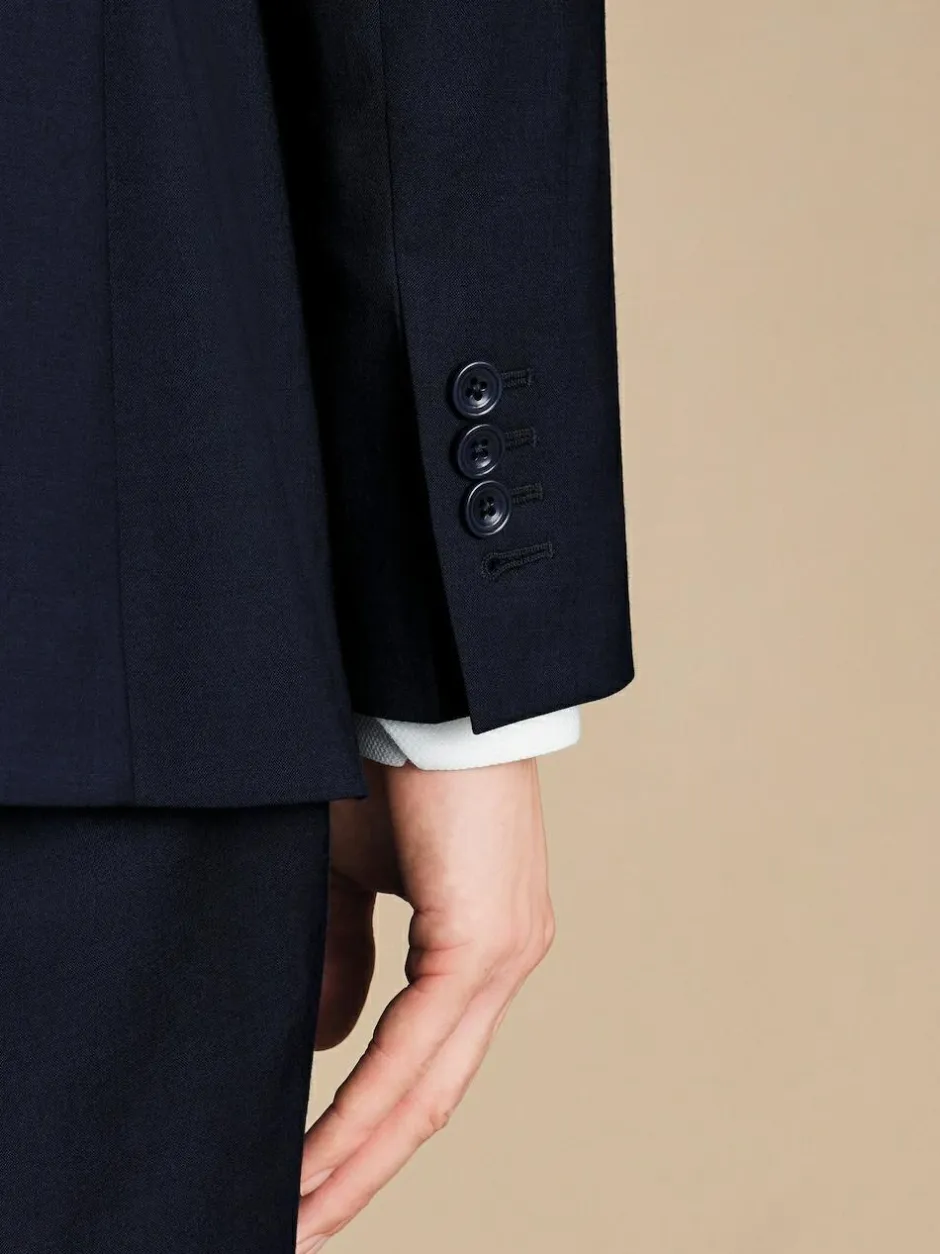 Charles Tyrwhitt Blue Slim Fit Italian Luxury Jacket Sale