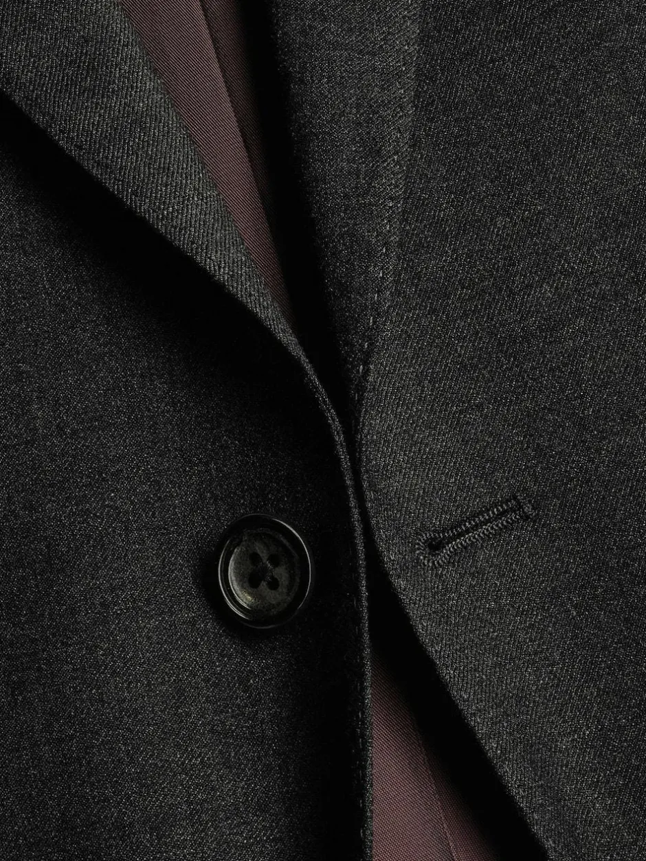 Charles Tyrwhitt Slim Fit Stretch Twill Suit: Jacket Grey Online