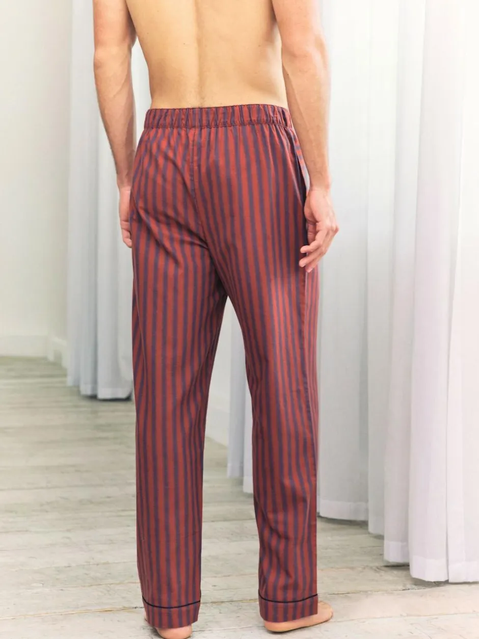 Chelsea Peers Blue Blurred Stripe Long Pyjama Bottoms Hot