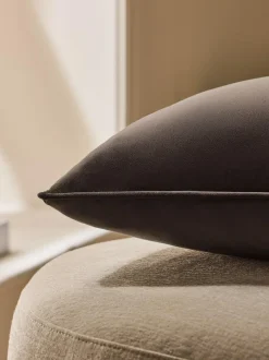 Next Chocolate Brown 40 x 59cm Matte Velvet Cushion New