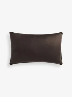 Next Chocolate Brown 40 x 59cm Matte Velvet Cushion New