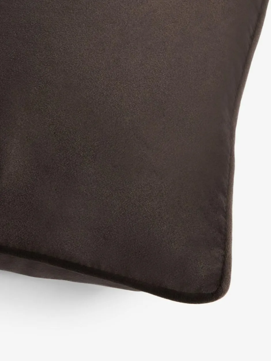 Next Chocolate Brown 40 x 59cm Matte Velvet Cushion New