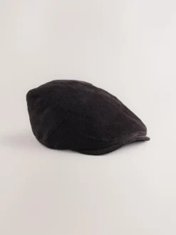 Next Chocolate Brown Cord Flat Cap New
