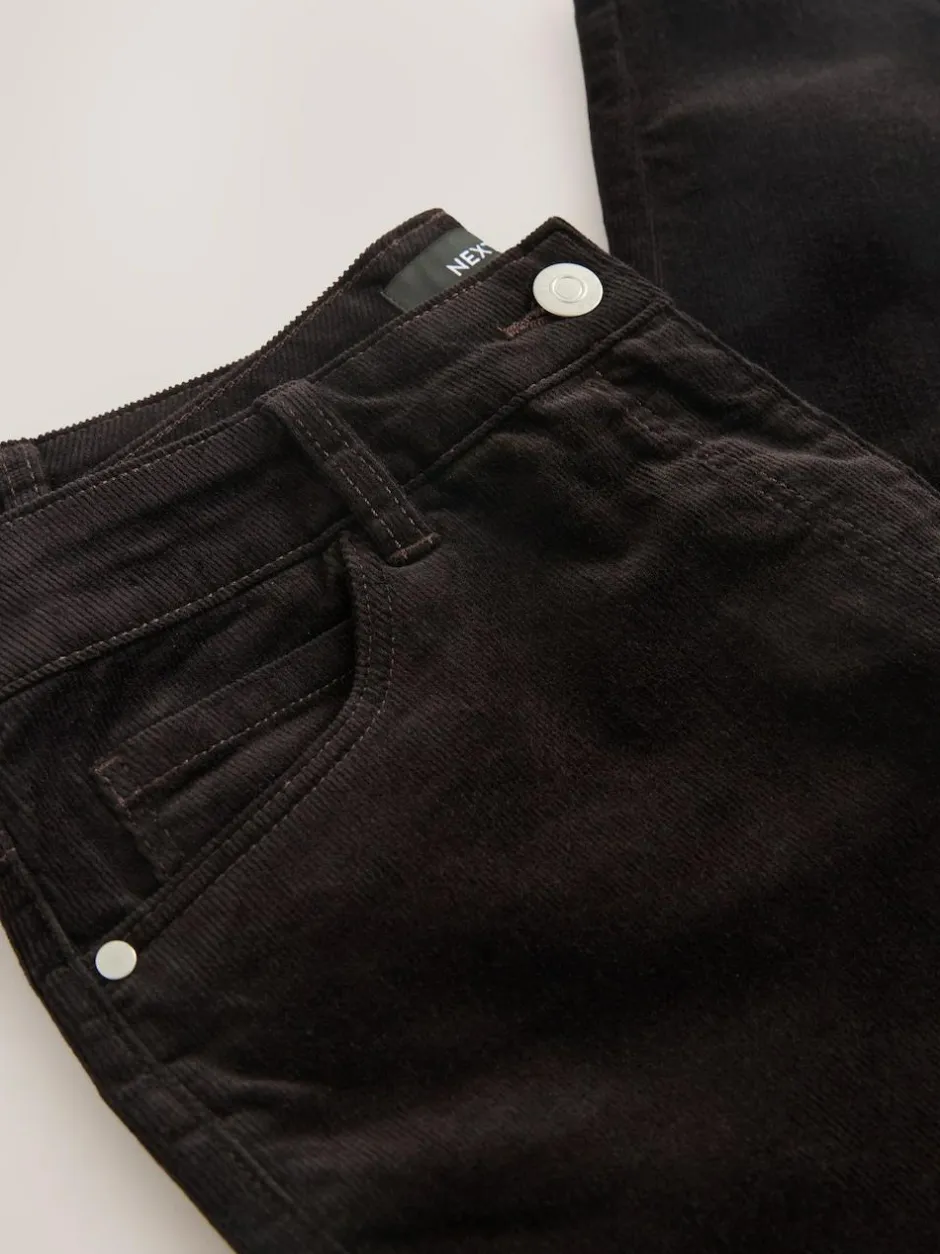Next Corduroy Skinny Trousers Chocolate Brown Clearance