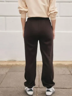 Next Essential Cuffed Jersey Joggers Chocolate Brown Hot
