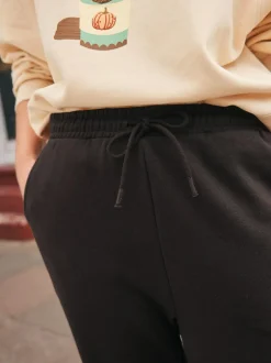 Next Essential Cuffed Jersey Joggers Chocolate Brown Hot