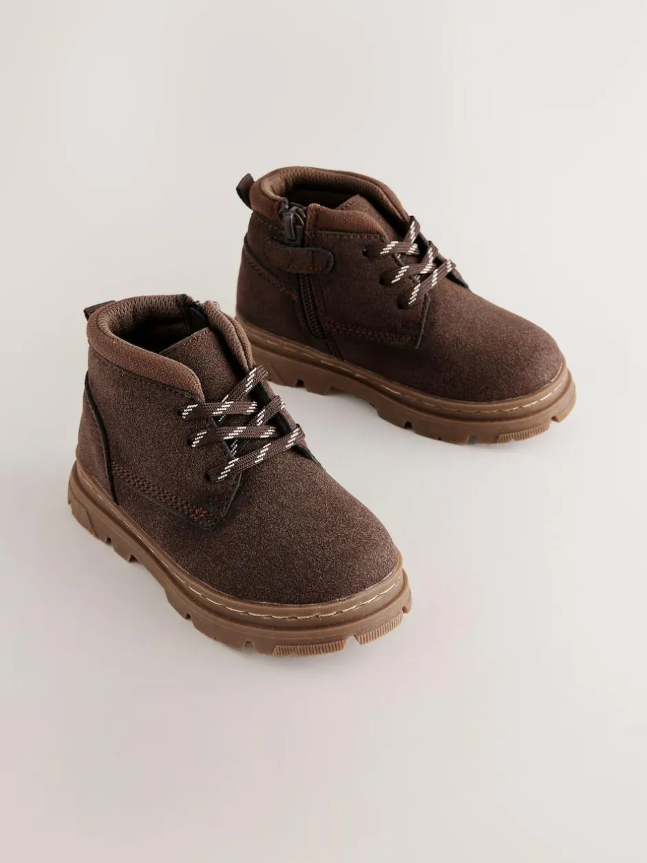 Next Chocolate Brown Lace-Up Boots Hot