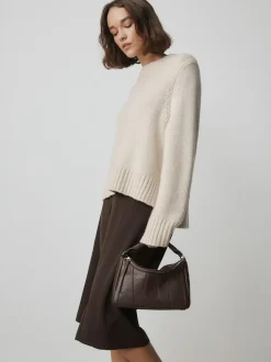 Next Chocolate Brown Panel Cross-Body Bag Sale