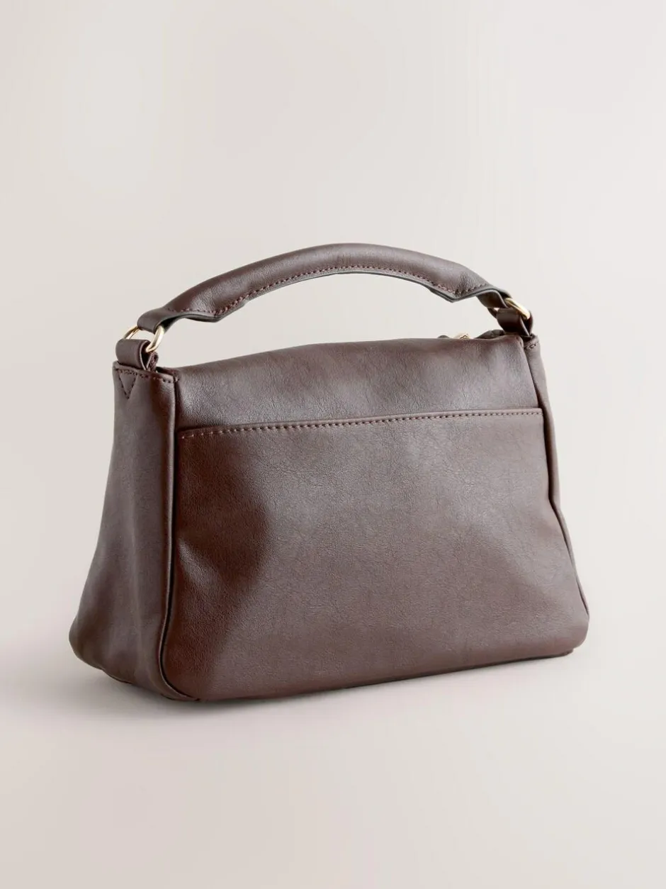Next Chocolate Brown Panel Cross-Body Bag Sale