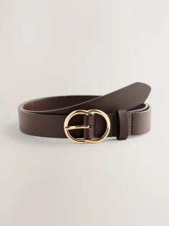 Next Chocolate Brown Regular PU Belt Sale