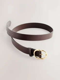 Next Chocolate Brown Regular PU Belt Sale