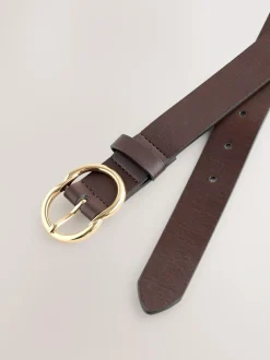 Next Chocolate Brown Regular PU Belt Sale