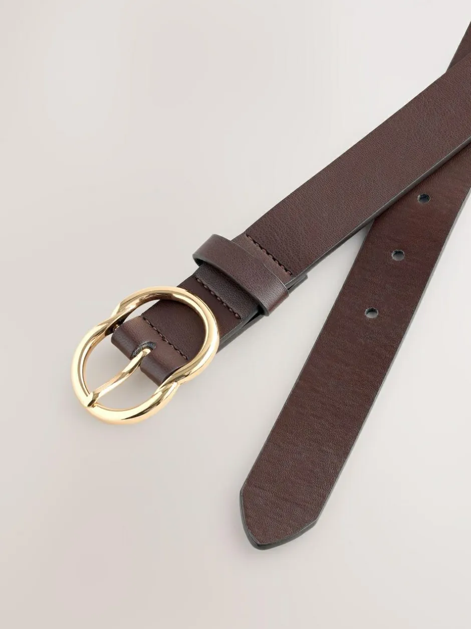 Next Chocolate Brown Regular PU Belt Sale