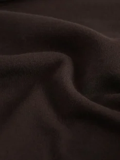 Next Chocolate Brown Relaxed Fit Essentials Longline Sweatshirt with Pockets Clearance