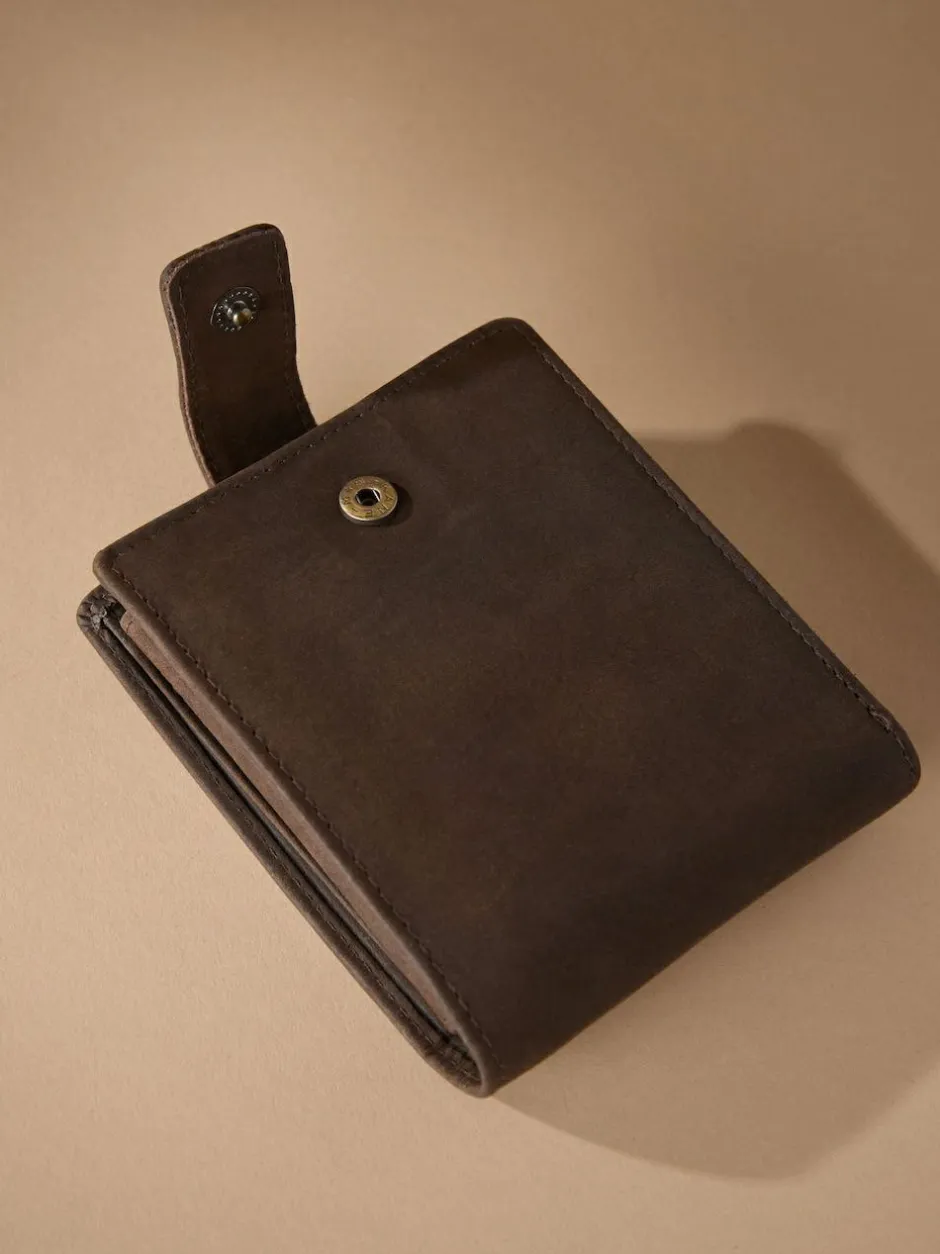 Next Signature Leather Extra Capacity Wallet Chocolate Brown Outlet